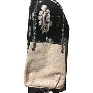 Laila bag with chain handles, zipper pocket, new